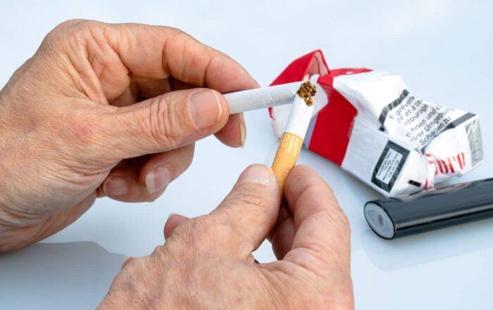 Breaking A Cigarette To Quit Smoking